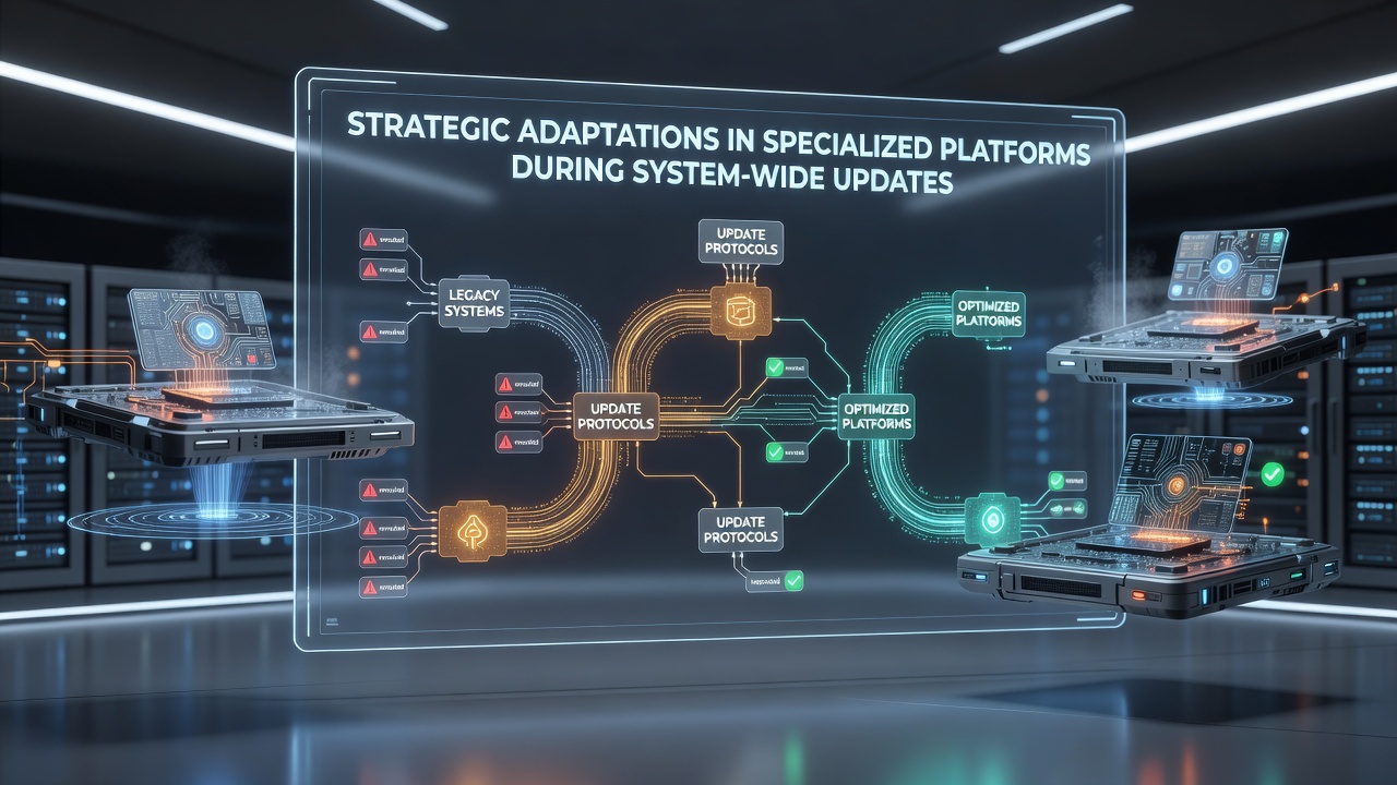 Strategic Adaptations in Specialized Platforms During System-Wide Updates