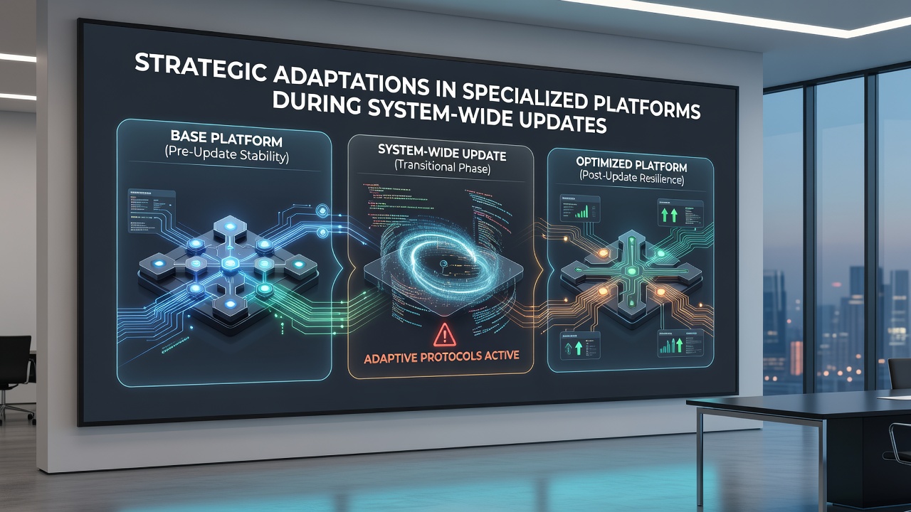 Teams reviewing adaptation metrics on specialized platform dashboards